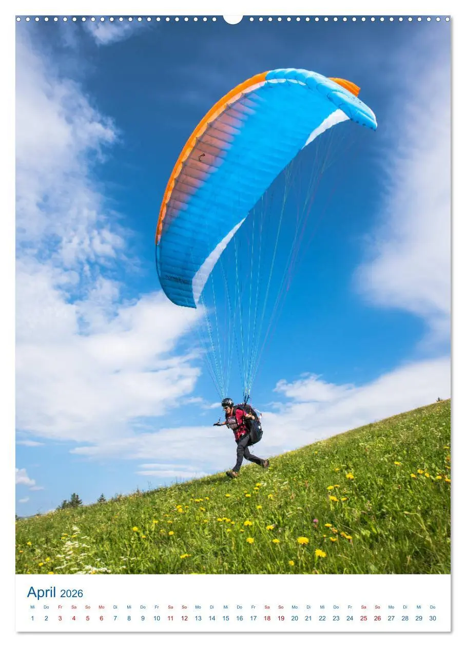 Bild: 9783516405651 | Paragliding - von grünen Wiesen zu schroffen Gletschen...