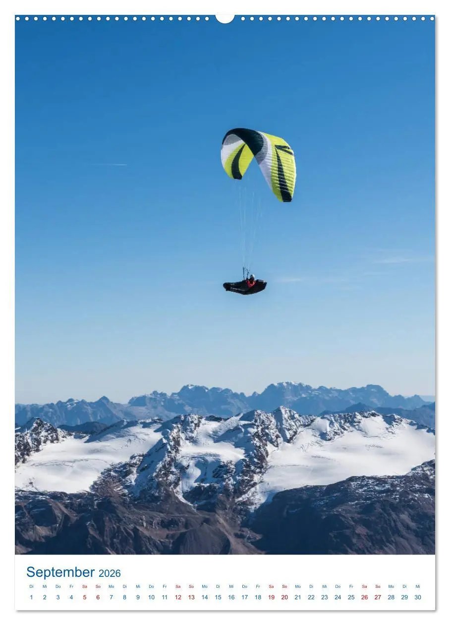 Bild: 9783516405651 | Paragliding - von grünen Wiesen zu schroffen Gletschen...