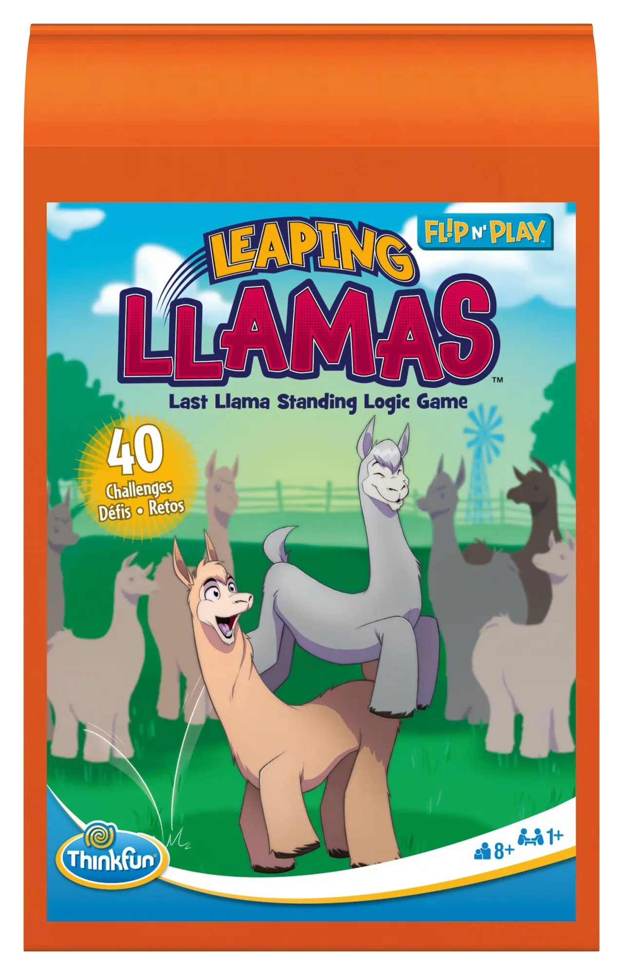 Cover: 4005556765751 | ThinkFun Flip n' Play - Leaping Llamas - Denkspiel ab 8 Jahre | Spiel