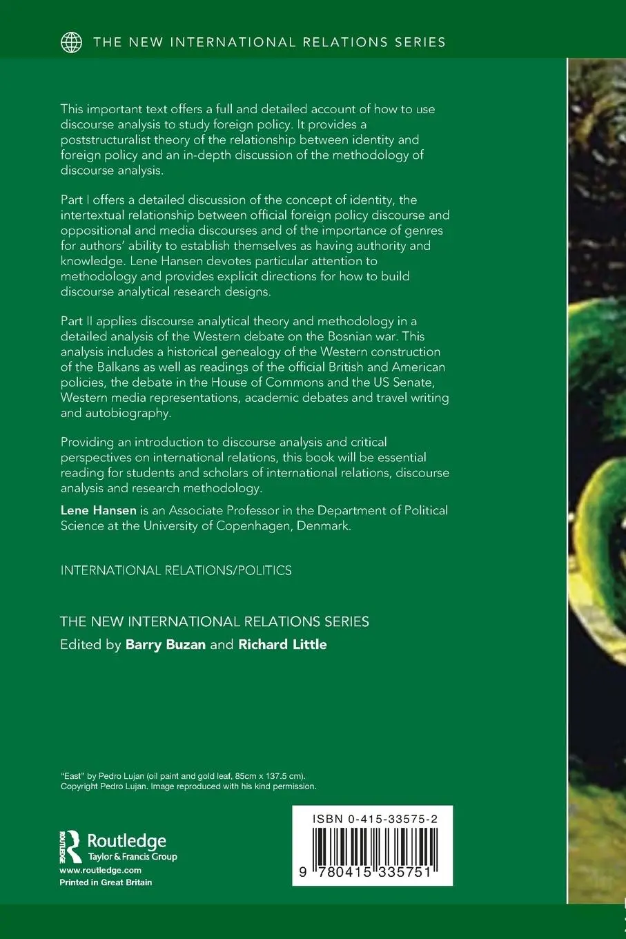 Rückseite: 9780415335751 | Security as Practice | Discourse Analysis and the Bosnian War | Hansen