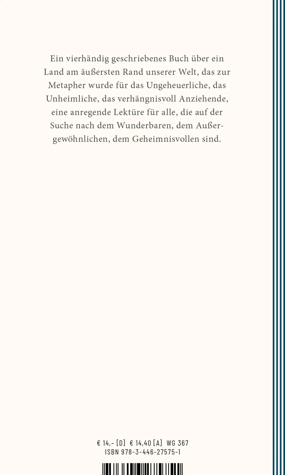 Bild: 9783446275751 | Wiedersehen mit Patagonien | Bruce Chatwin | Taschenbuch | 76 S.