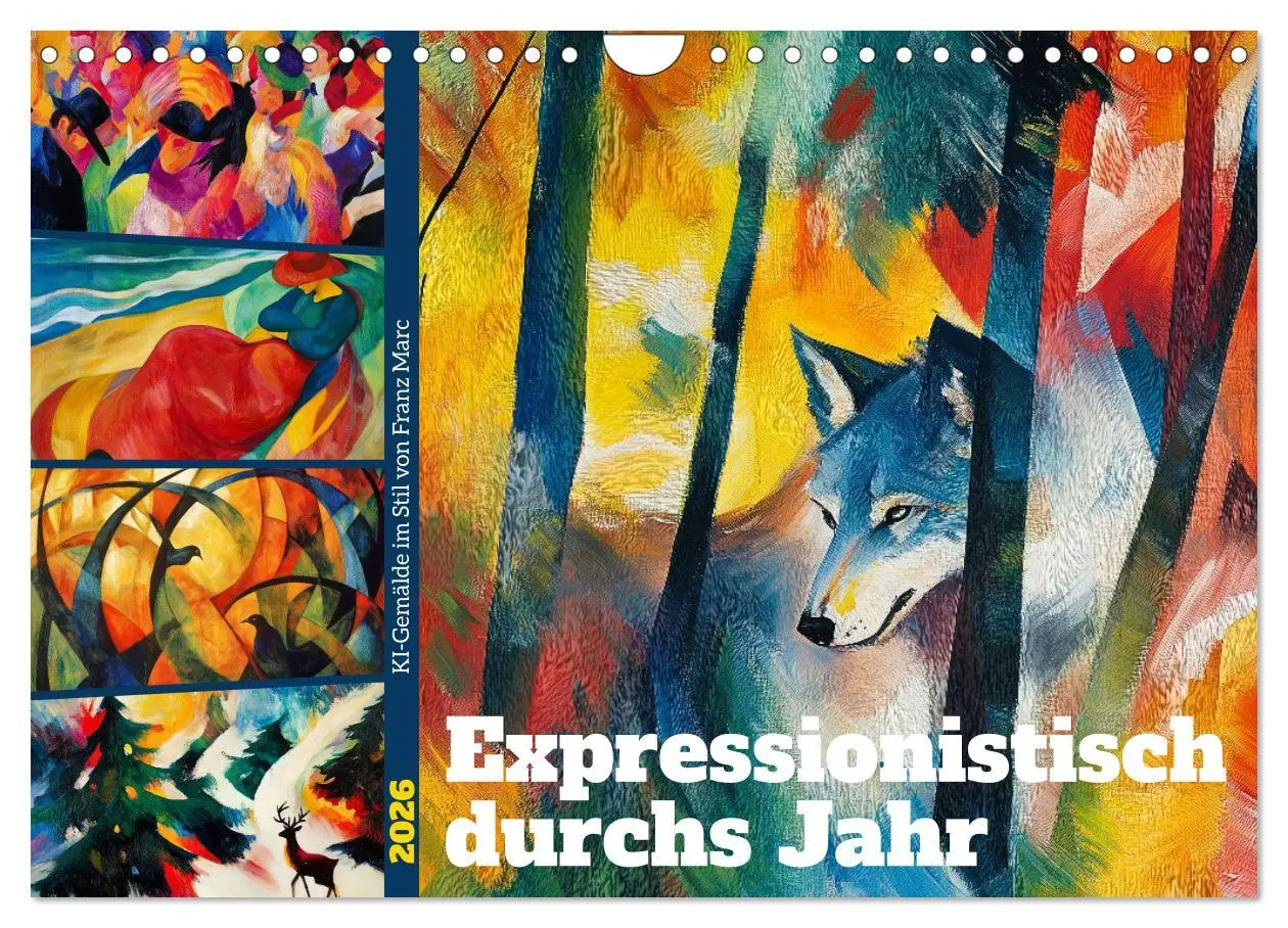 Cover: 9783457305751 | Expressionistisch durchs Jahr (Wandkalender 2026 DIN A4 quer),...