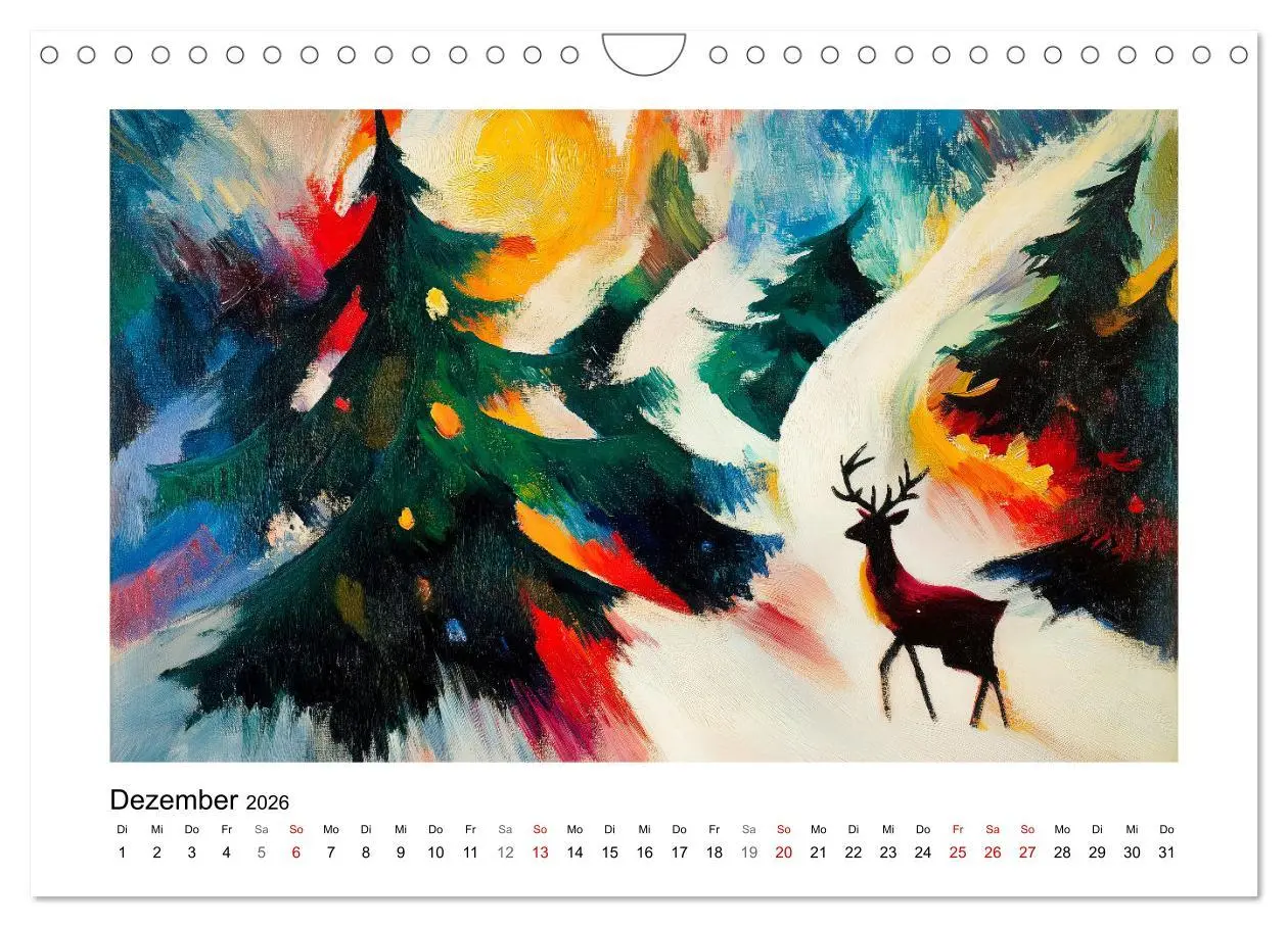 Bild: 9783457305751 | Expressionistisch durchs Jahr (Wandkalender 2026 DIN A4 quer),...