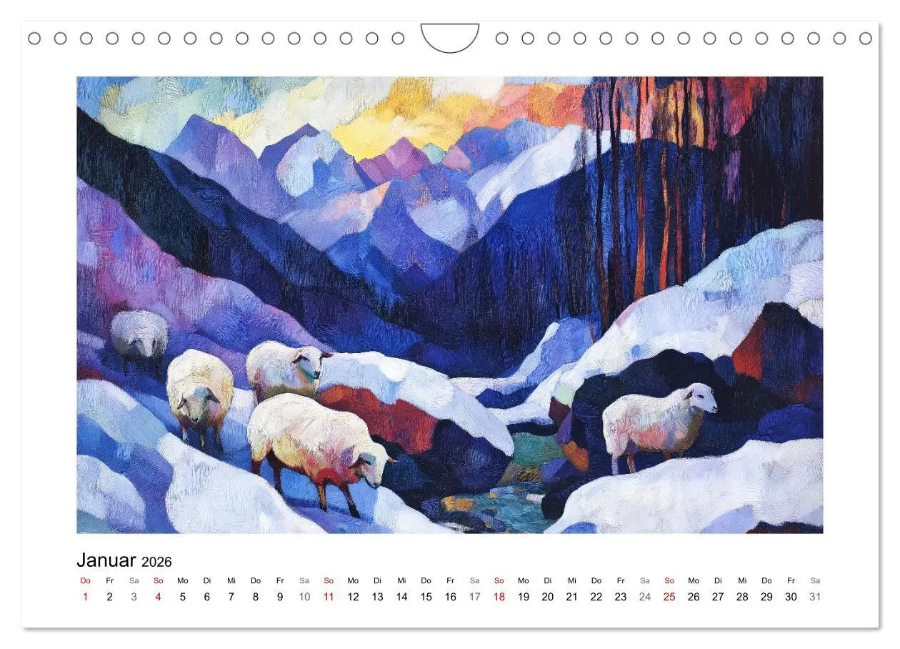 Bild: 9783457305751 | Expressionistisch durchs Jahr (Wandkalender 2026 DIN A4 quer),...