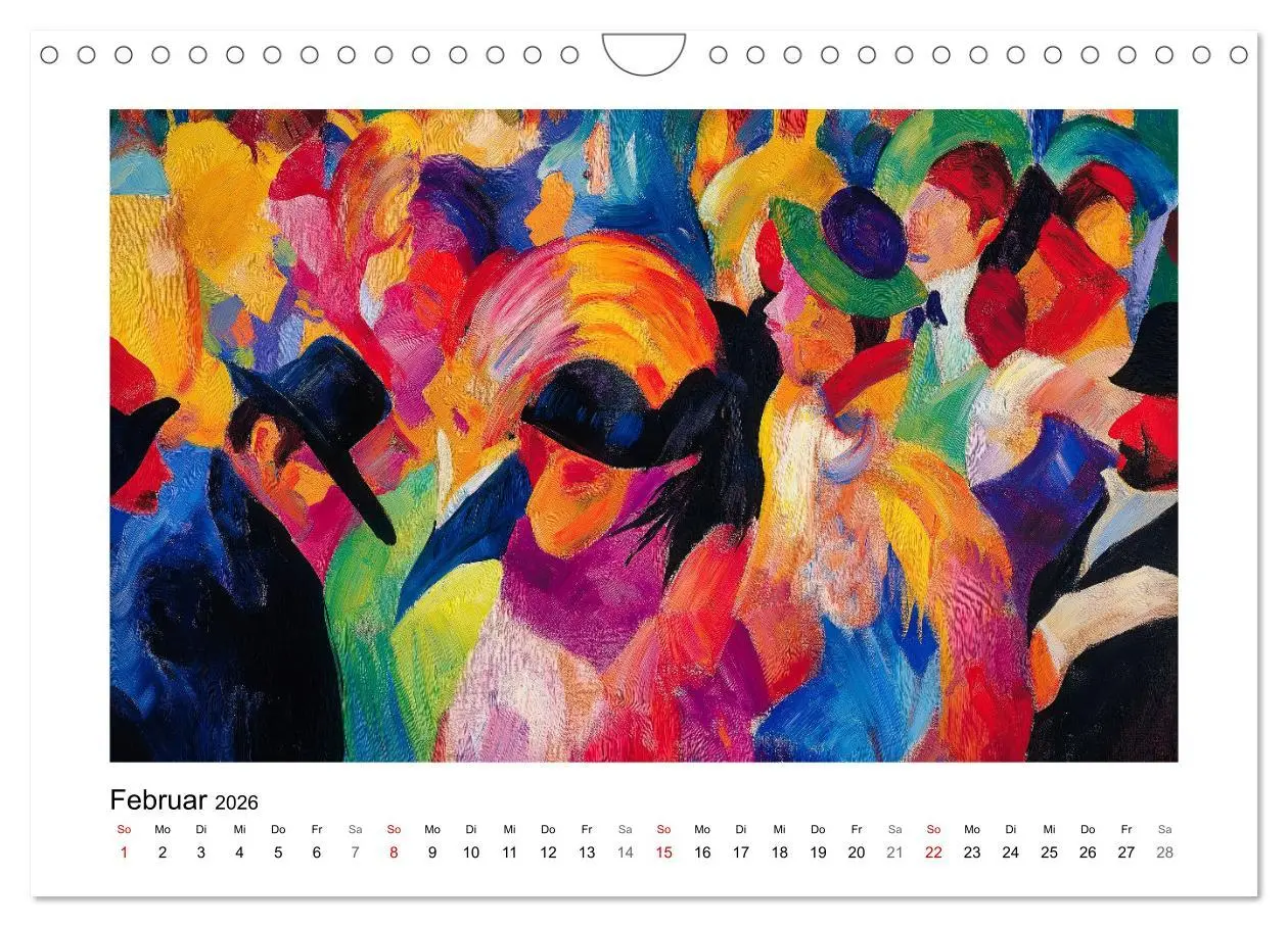 Bild: 9783457305751 | Expressionistisch durchs Jahr (Wandkalender 2026 DIN A4 quer),...