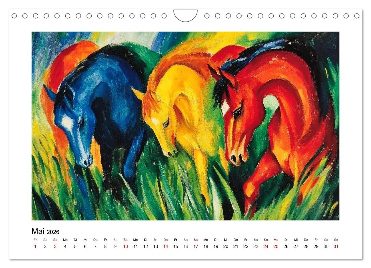Bild: 9783457305751 | Expressionistisch durchs Jahr (Wandkalender 2026 DIN A4 quer),...