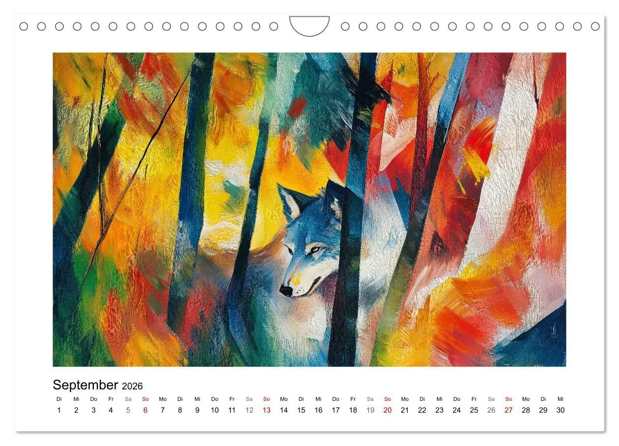 Bild: 9783457305751 | Expressionistisch durchs Jahr (Wandkalender 2026 DIN A4 quer),...
