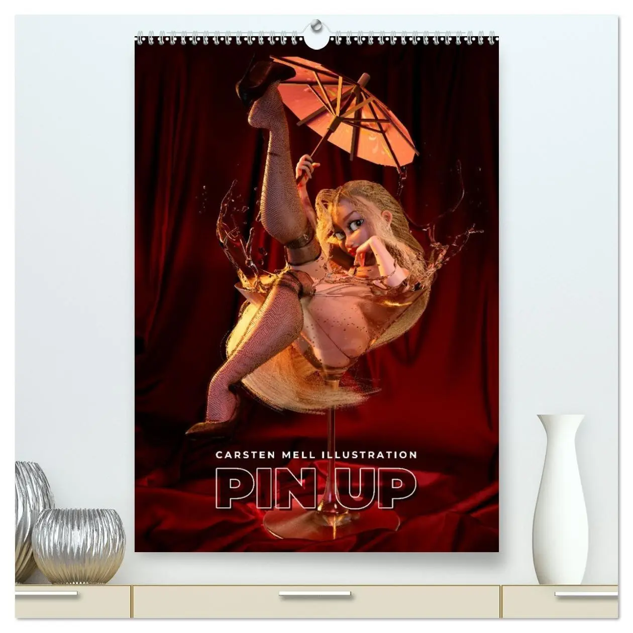 Cover: 9783516325751 | Pin Up Kalender Carsten Mell (hochwertiger Premium Wandkalender...
