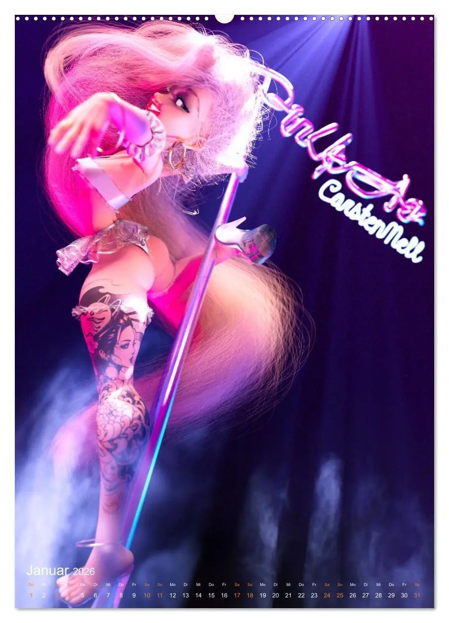Bild: 9783516325751 | Pin Up Kalender Carsten Mell (hochwertiger Premium Wandkalender...