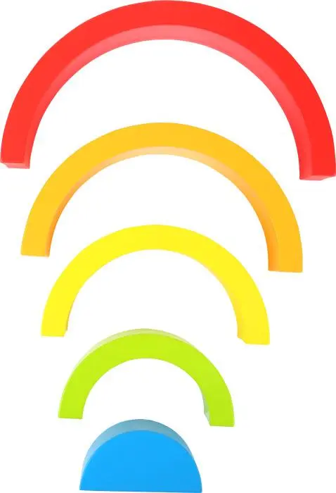 Bild: 4020972105851 | Holzbausteine Regenbogen | Spiel | Brettspiel | 10585 | Deutsch | 2021