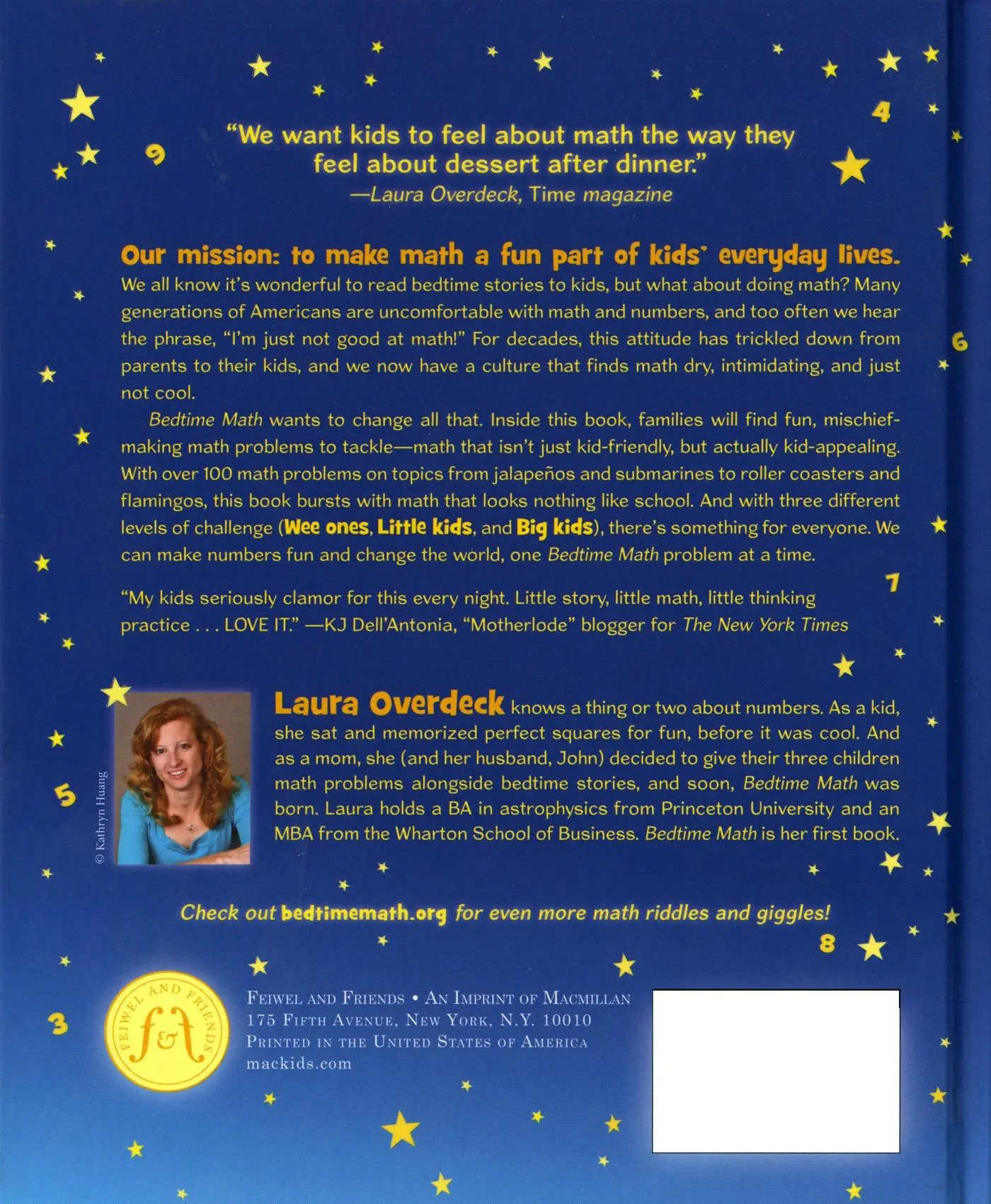 Rückseite: 9781250035851 | Bedtime Math: A Fun Excuse to Stay Up Late | Laura Overdeck | Buch