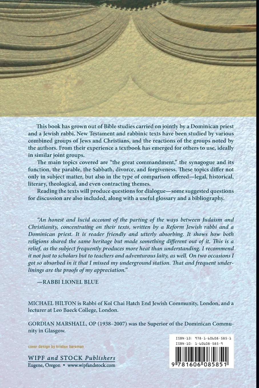 Rückseite: 9781606085851 | The Gospels and Rabbinic Judaism | Michael Hilton (u. a.) | Buch