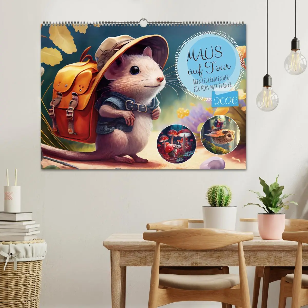 Bild: 9783457535851 | Maus auf Tour - Abenteuerkalender für Kids mit Planer (Wandkalender...