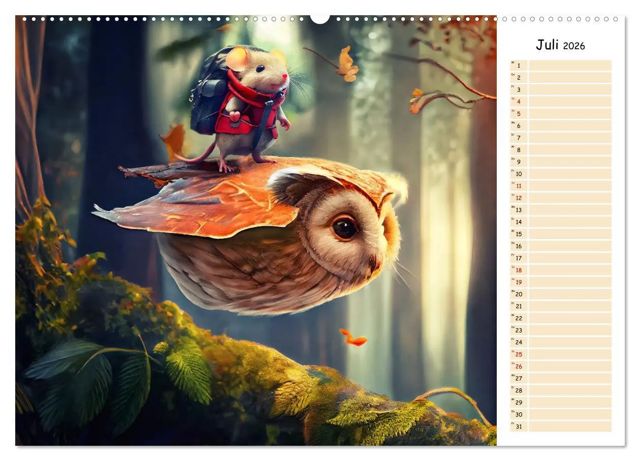 Bild: 9783457535851 | Maus auf Tour - Abenteuerkalender für Kids mit Planer (Wandkalender...