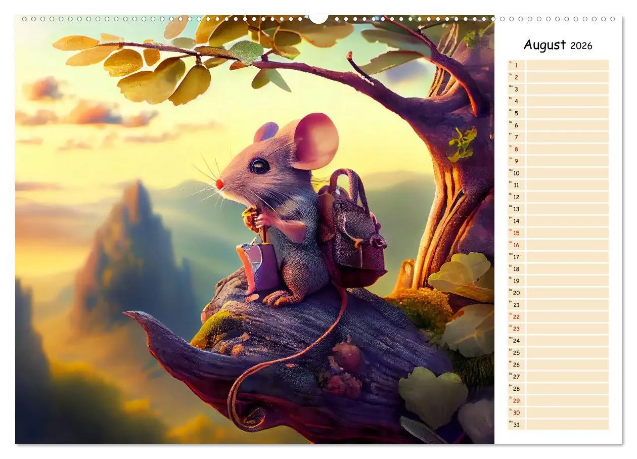Bild: 9783457535851 | Maus auf Tour - Abenteuerkalender für Kids mit Planer (Wandkalender...