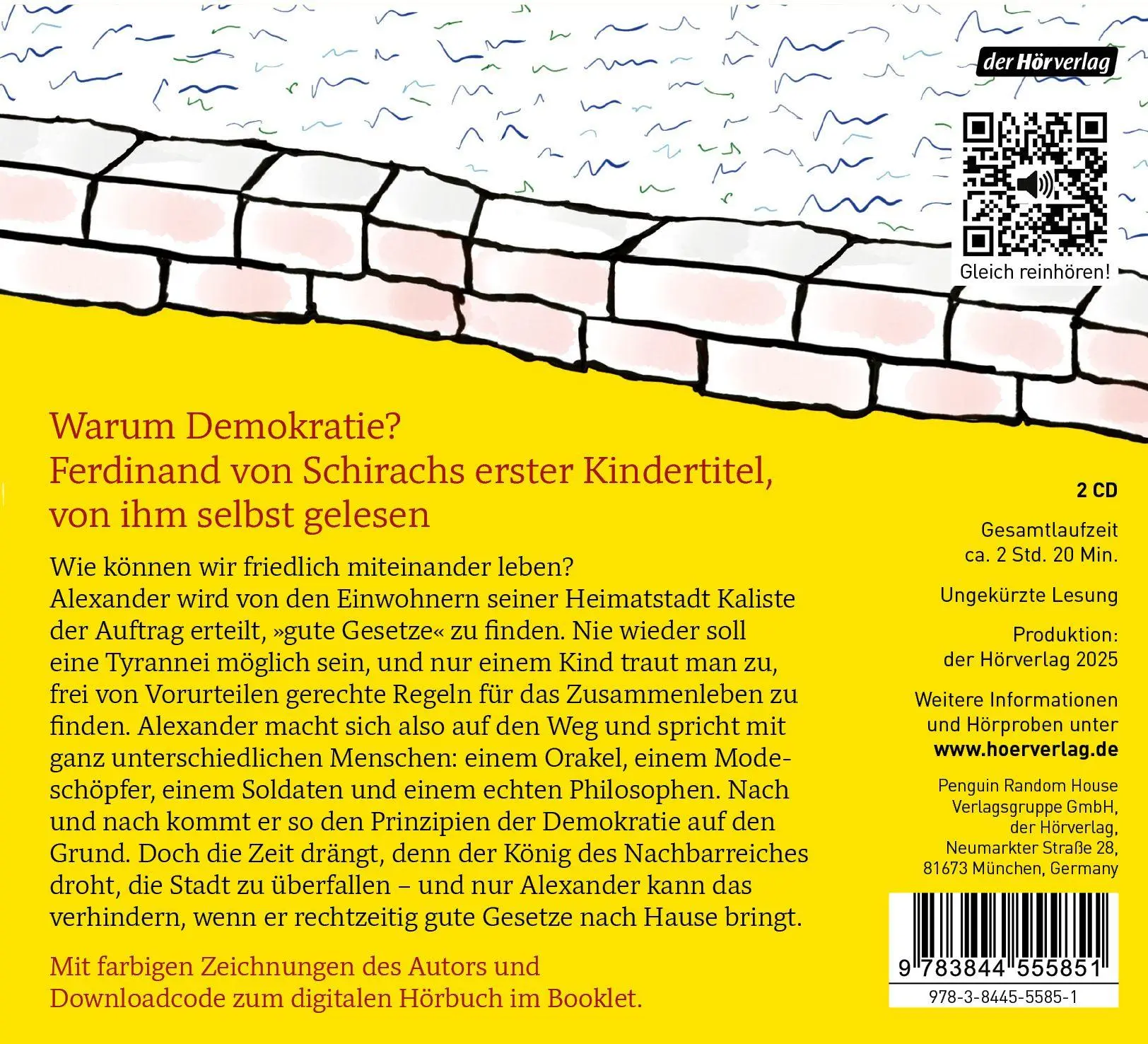 Bild: 9783844555851 | Alexander | Der erste Kindertitel von Ferdinand von Schirach | CD