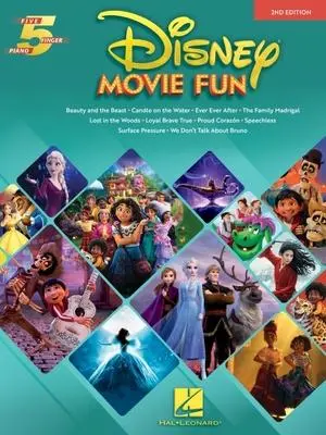 Cover: 196288135951 | Disney Movie Fun - 2nd Edition Five-Finger Piano Songbook with Lyrics