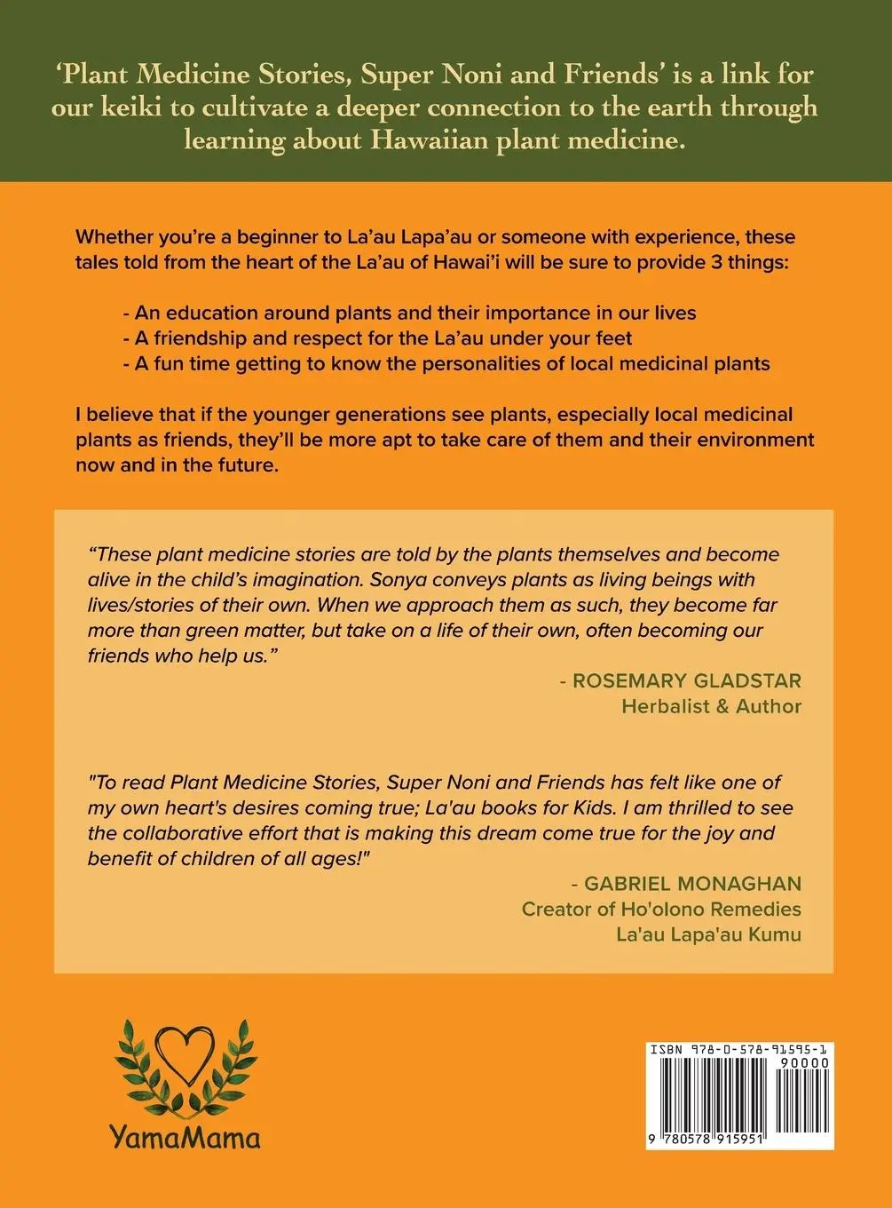 Rückseite: 9780578915951 | Plant Medicine Stories Super Noni and Friends | Sonya Yamaguchi | Buch