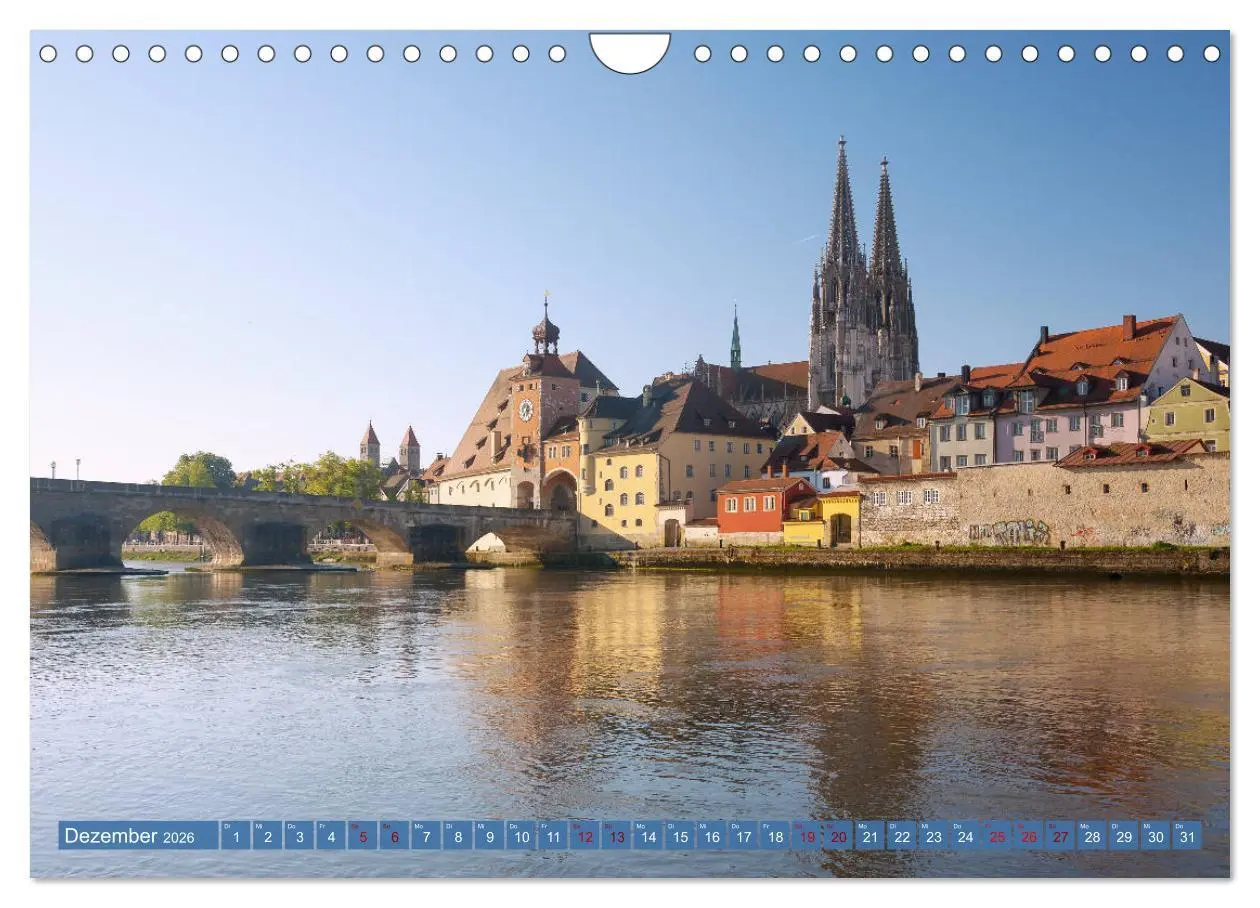 Bild: 9783457835951 | Donauperle Regensburg (Wandkalender 2026 DIN A4 quer), CALVENDO...