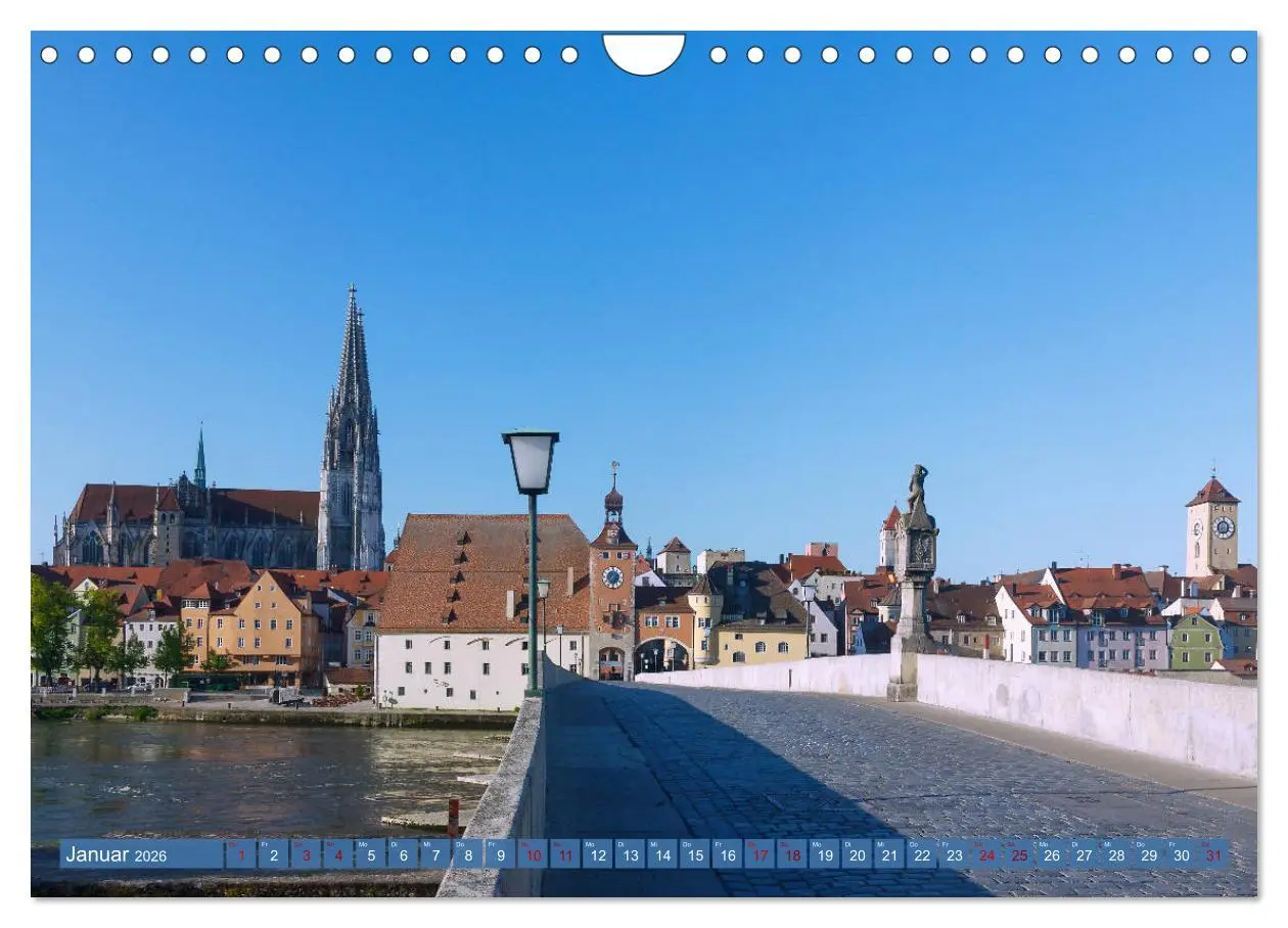 Bild: 9783457835951 | Donauperle Regensburg (Wandkalender 2026 DIN A4 quer), CALVENDO...