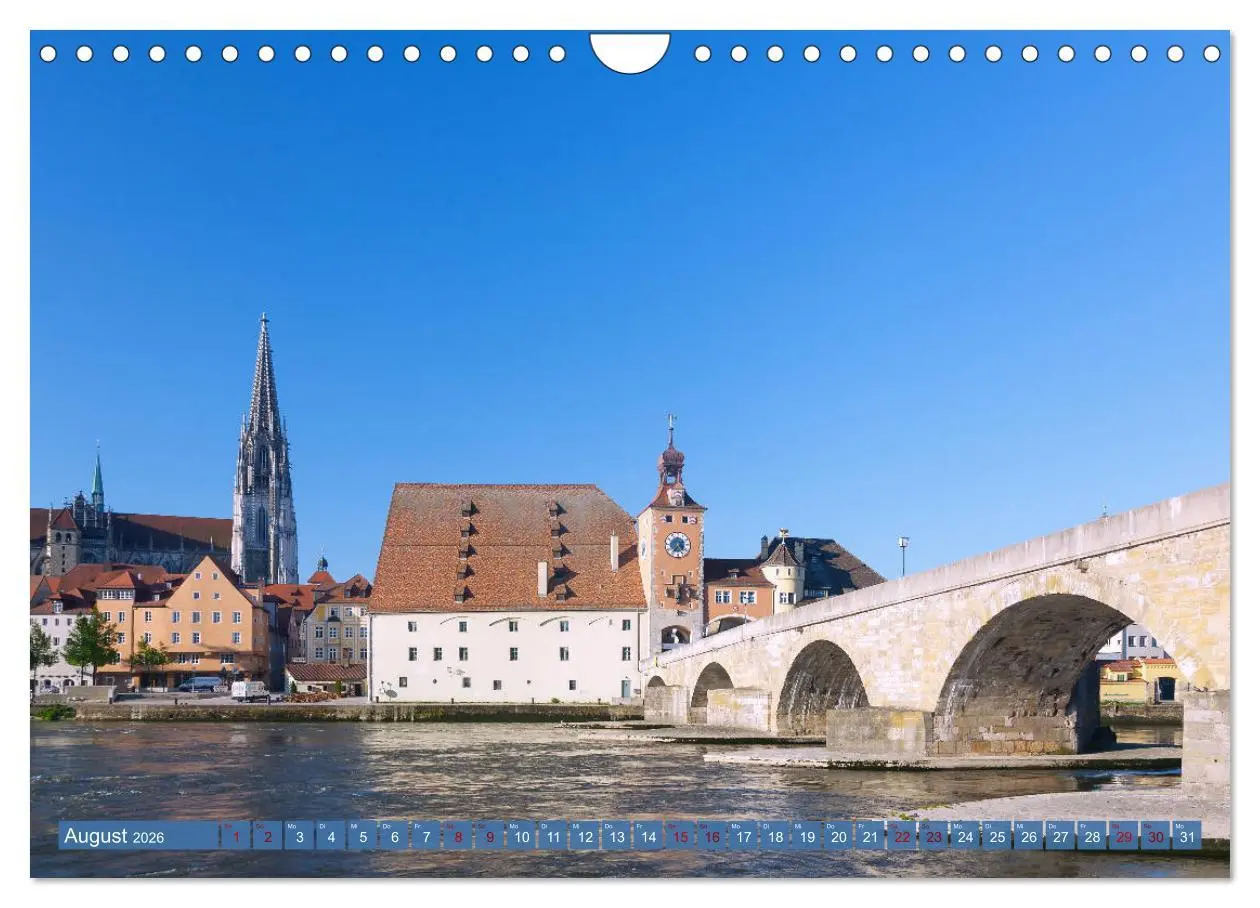 Bild: 9783457835951 | Donauperle Regensburg (Wandkalender 2026 DIN A4 quer), CALVENDO...