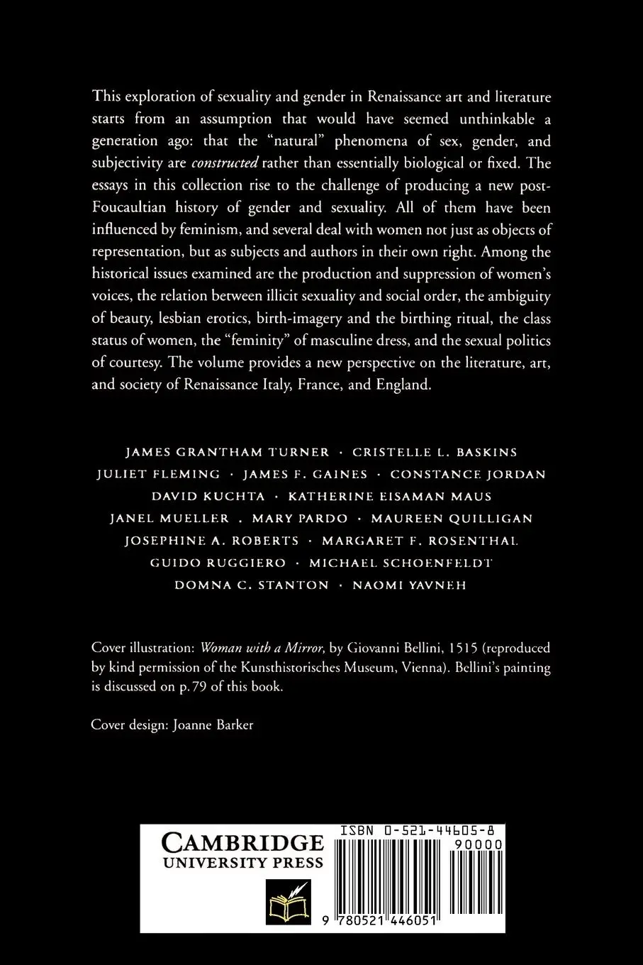Rückseite: 9780521446051 | Sexuality and Gender in Early Modern Europe | James Grantham Turner
