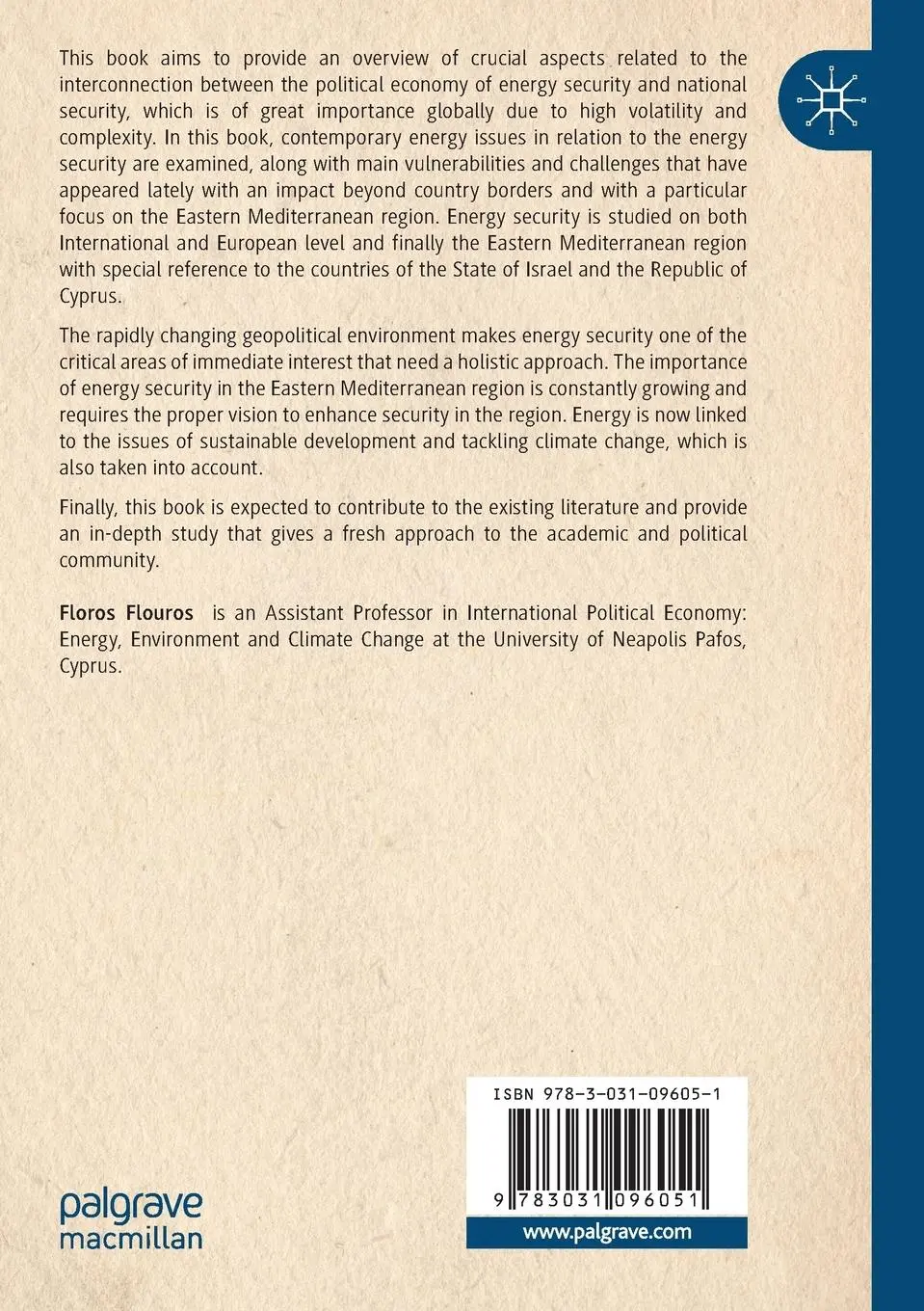 Rückseite: 9783031096051 | Energy Security in the Eastern Mediterranean Region | Floros Flouros
