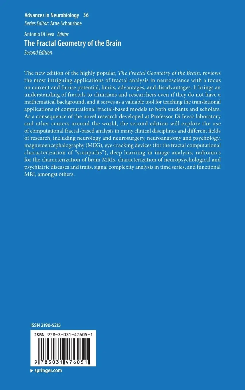 Rückseite: 9783031476051 | The Fractal Geometry of the Brain | Antonio Di Ieva | Buch | xxix