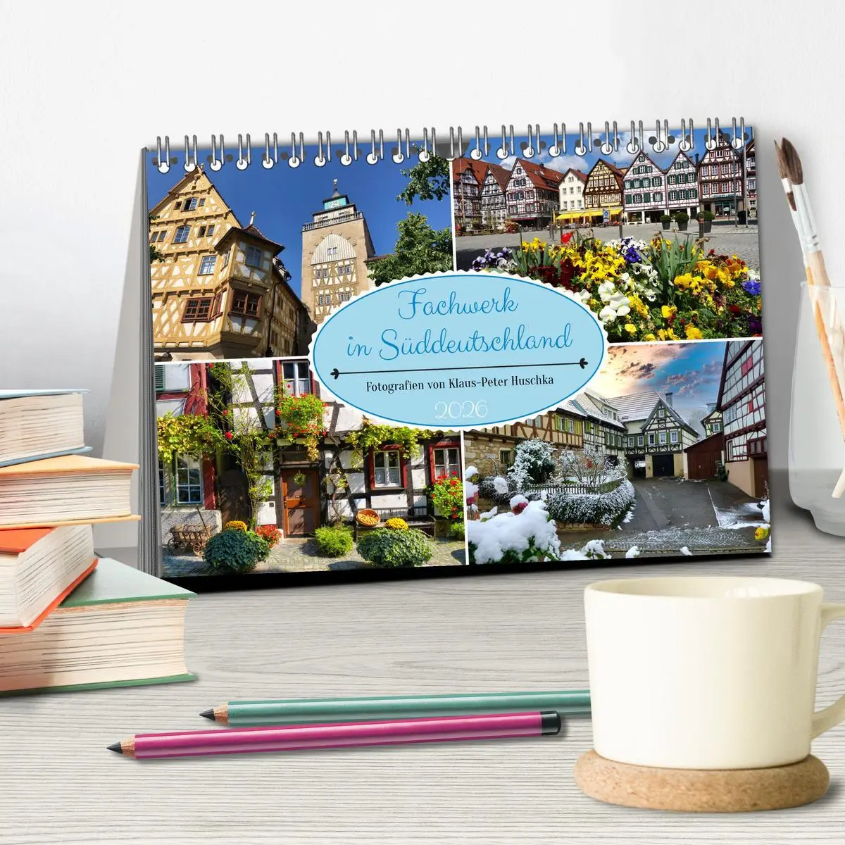 Bild: 9783457416051 | Fachwerk in Süddeutschland (Tischkalender 2026 DIN A5 quer),...