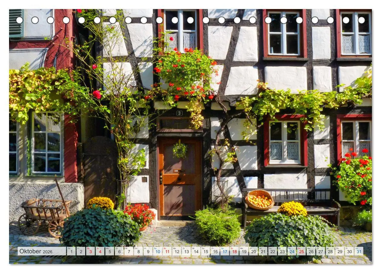 Bild: 9783457416051 | Fachwerk in Süddeutschland (Tischkalender 2026 DIN A5 quer),...