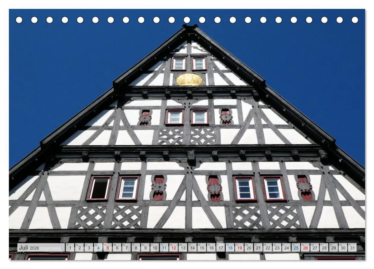 Bild: 9783457416051 | Fachwerk in Süddeutschland (Tischkalender 2026 DIN A5 quer),...