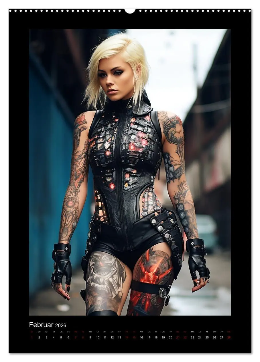 Bild: 9783516296051 | Cybergirls (hochwertiger Premium Wandkalender 2026 DIN A2 hoch),...