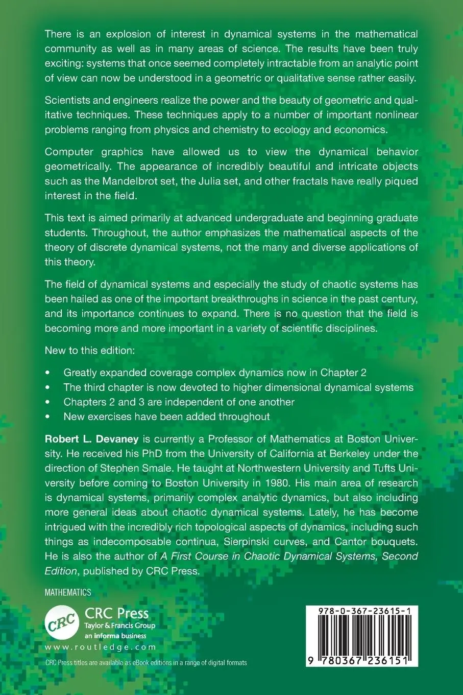 Rückseite: 9780367236151 | An Introduction To Chaotic Dynamical Systems | Robert L. Devaney