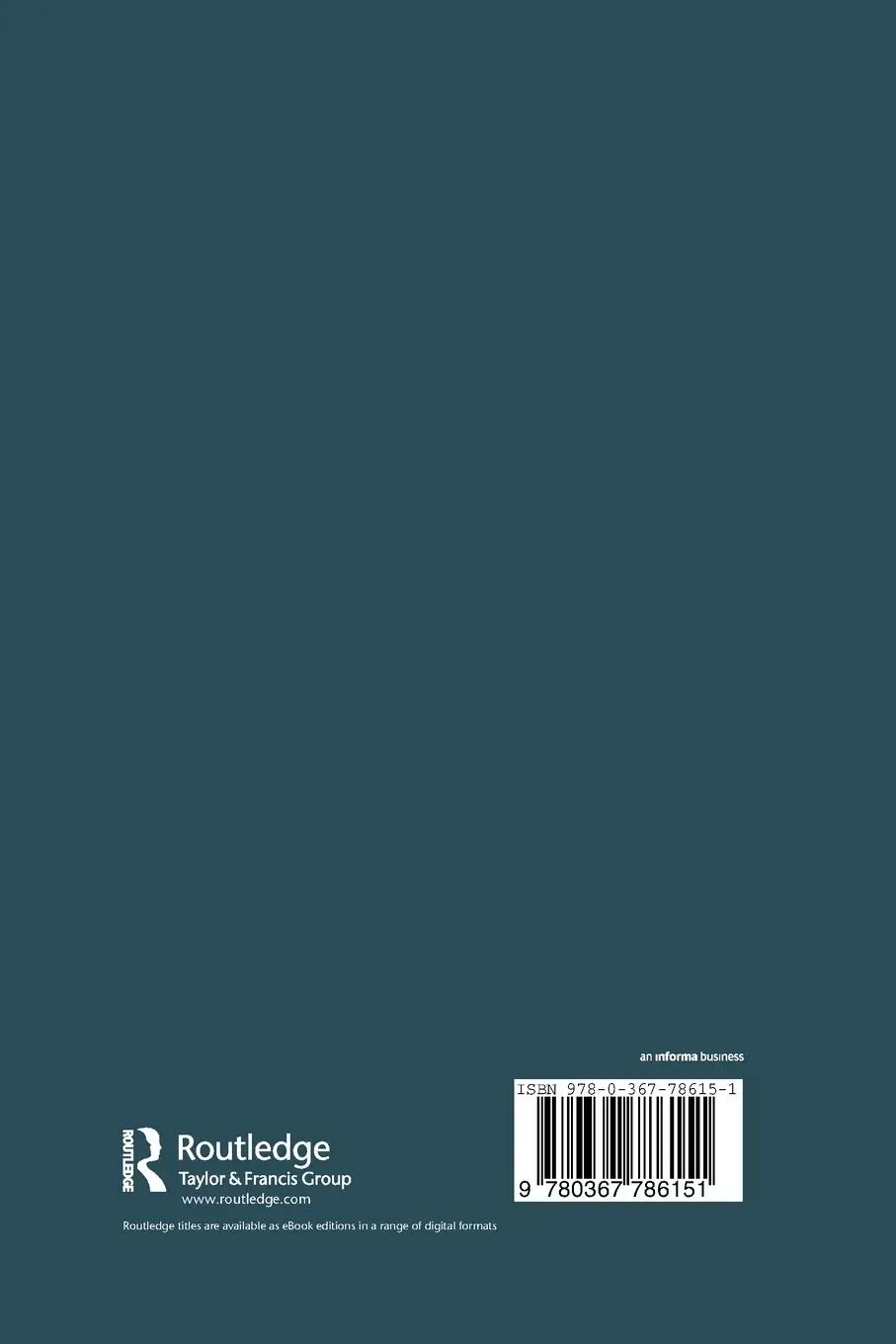 Rückseite: 9780367786151 | Trust, Control, and the Economics of Governance | Philipp Herold