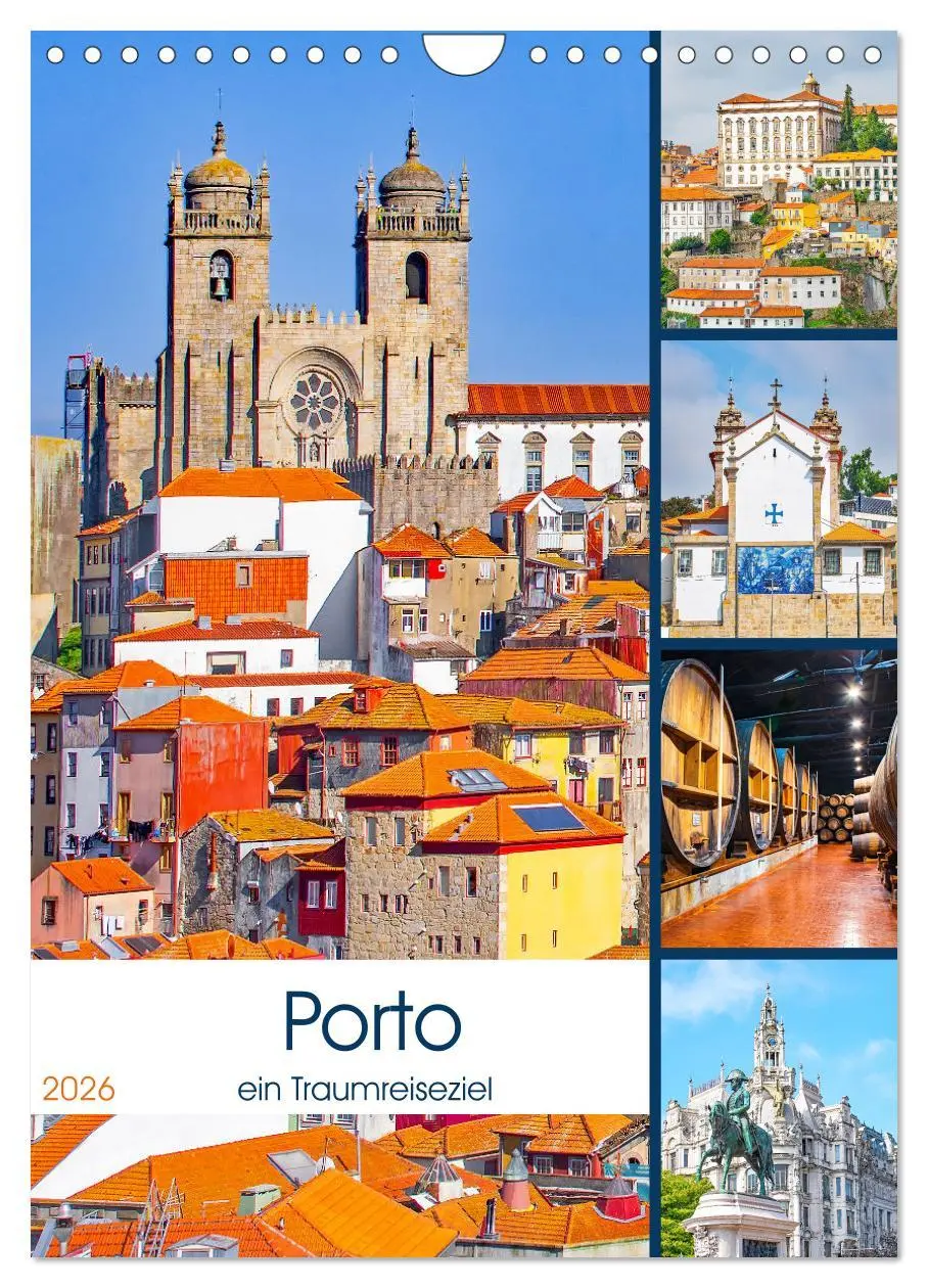 Cover: 9783516356151 | Porto - ein Traumreiseziel (Wandkalender 2026 DIN A4 hoch),...