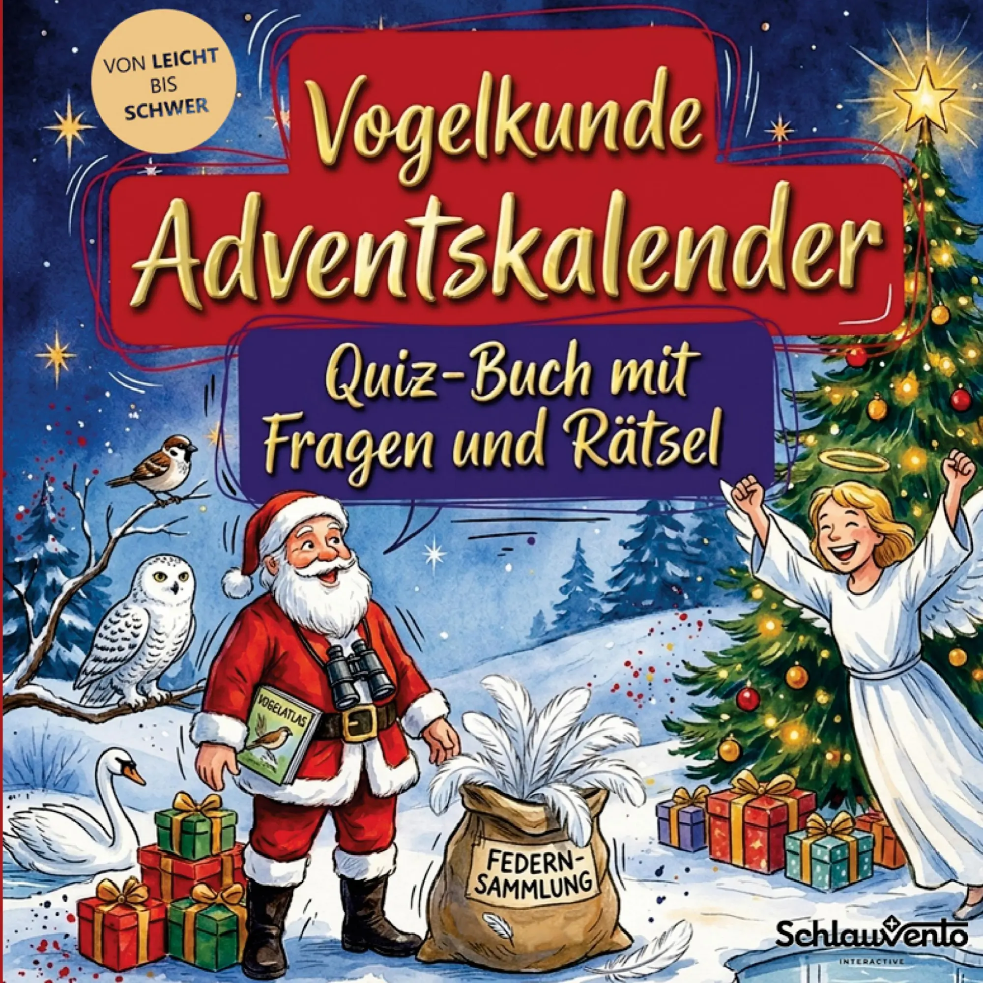 Cover: 9783693196151 | Vogelkunde-Adventskalender: Quiz-Buch mit Fragen und Rätsel | Buch