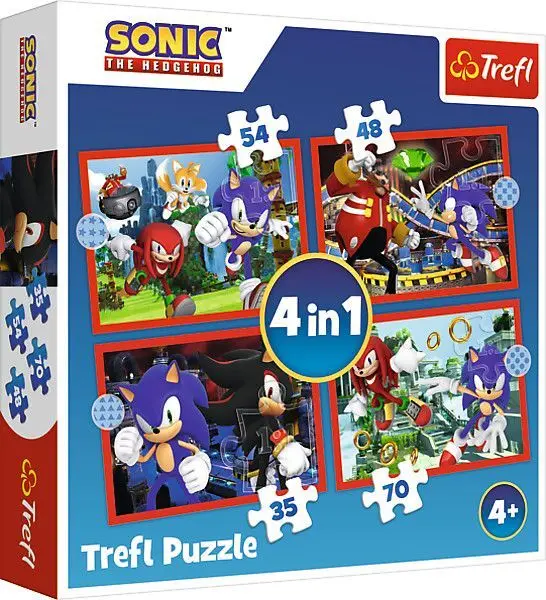 Cover: 5900511346251 | 4 in 1 Puzzle - Sonic | Spiel | In Kartonage | 34625 | 2025 | Trefl