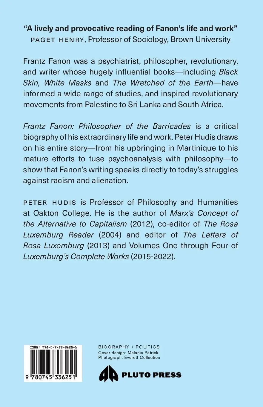 Rückseite: 9780745336251 | Frantz Fanon | Philosopher of the Barricades | Peter Hudis | Buch