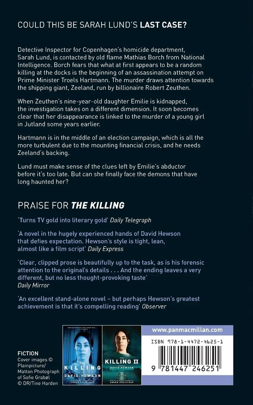 Rückseite: 9781447246251 | The Killing 3 | David Hewson | Taschenbuch | 416 S. | Englisch | 2015