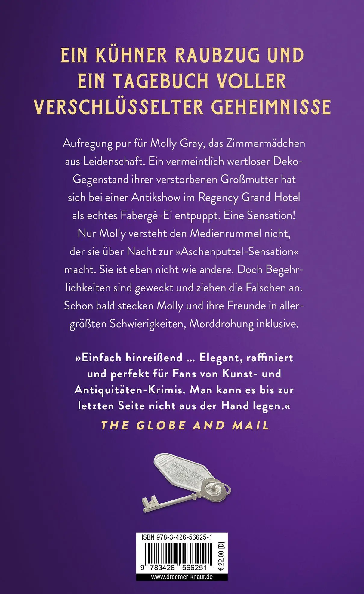 Rückseite: 9783426566251 | Raub im Grand Hotel | Molly Gray ermittelt | Nita Prose | Buch | 2026