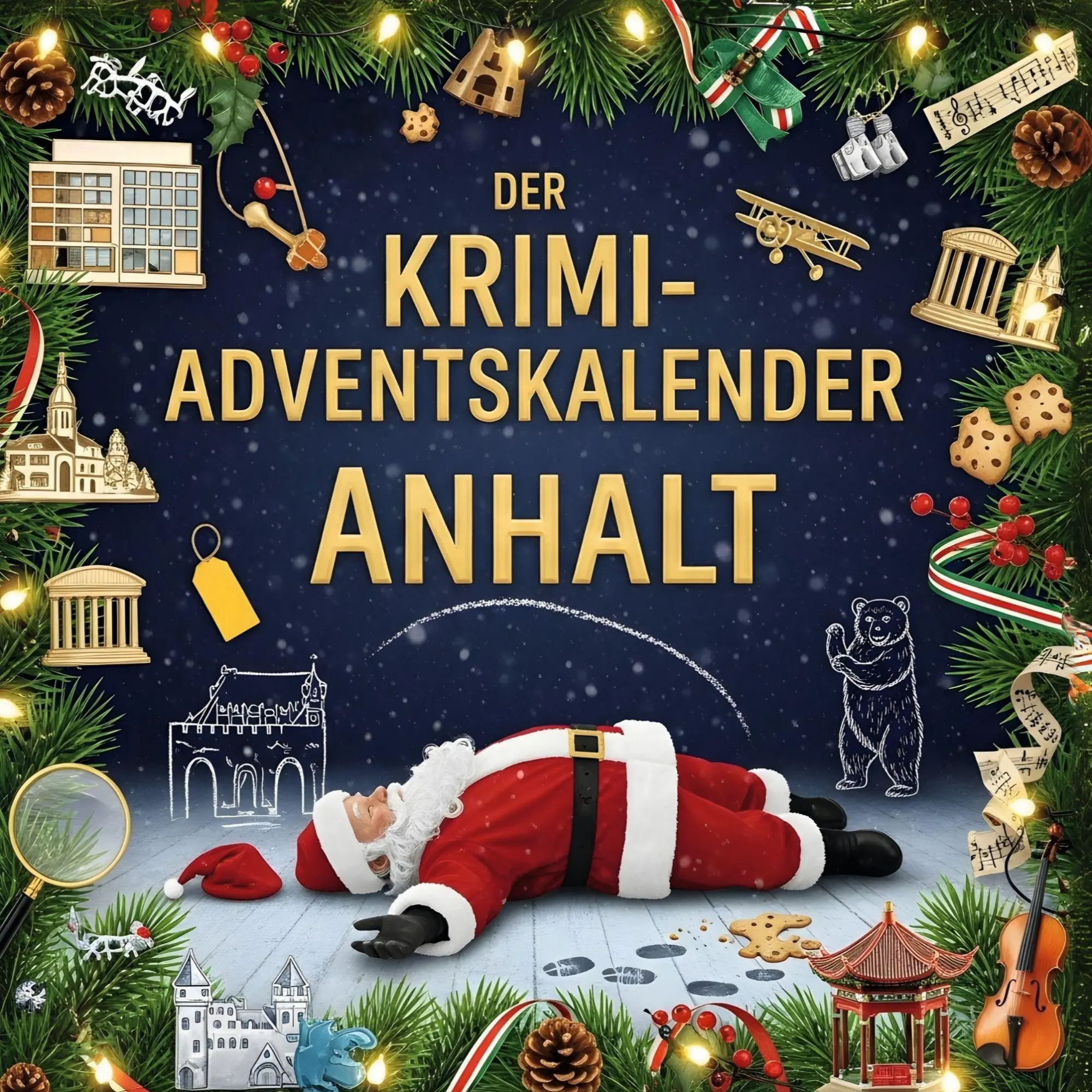 Cover: 9783695306251 | Der Krimi-Adventskalender Anhalt | Mordsverdächtig in 24 Akten | Buch