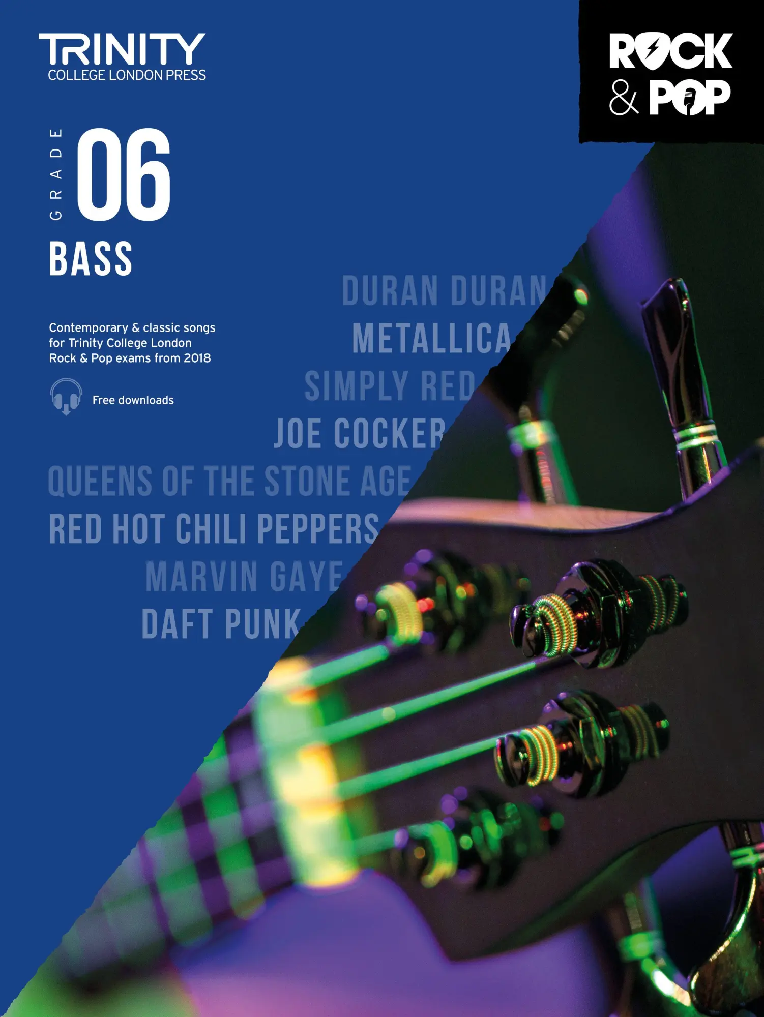 Cover: 9780857366351 | Trinity College London Rock &amp; Pop 2018 Bass Grade 6 | Broschüre | Buch