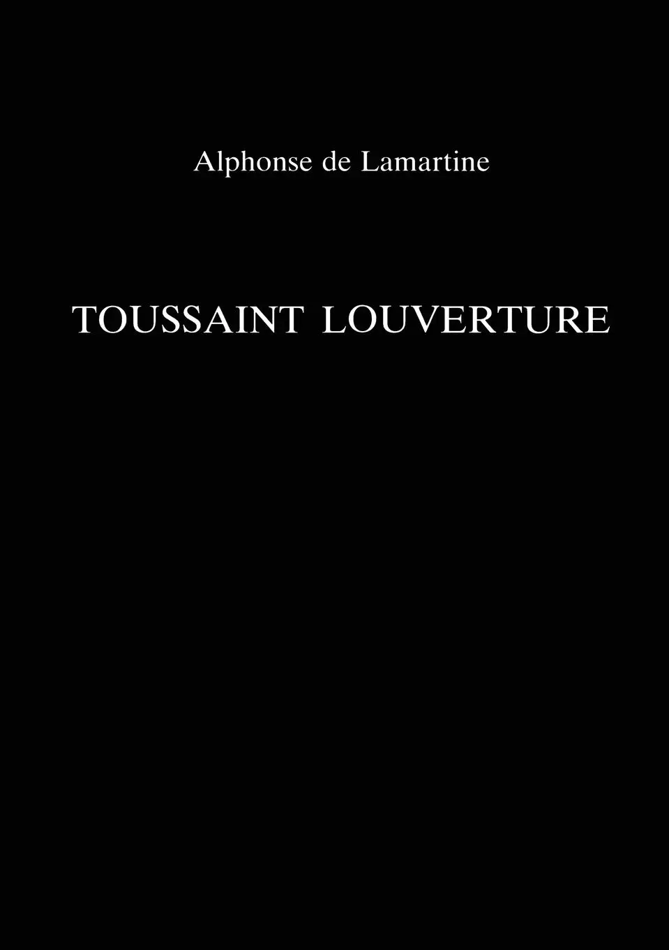 Cover: 9780859896351 | Toussaint Louverture | Alphonse De Lamartine | Taschenbuch | Englisch