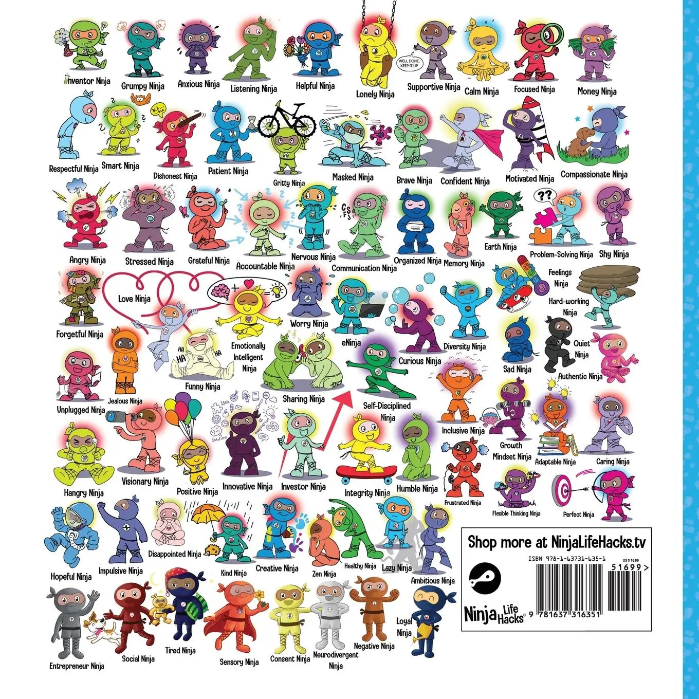 Rückseite: 9781637316351 | Ninjas Go to Work | A Rhyming Children's Book for Career Day | Nhin