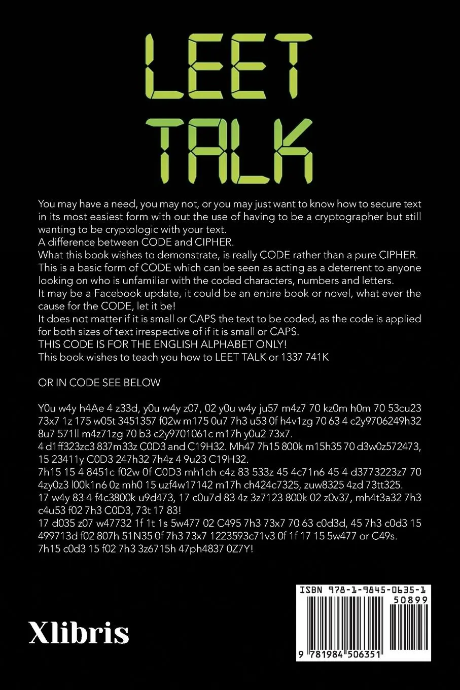Rückseite: 9781984506351 | Leet Talk | Edwordow Colagrossi | Taschenbuch | Englisch | 2020