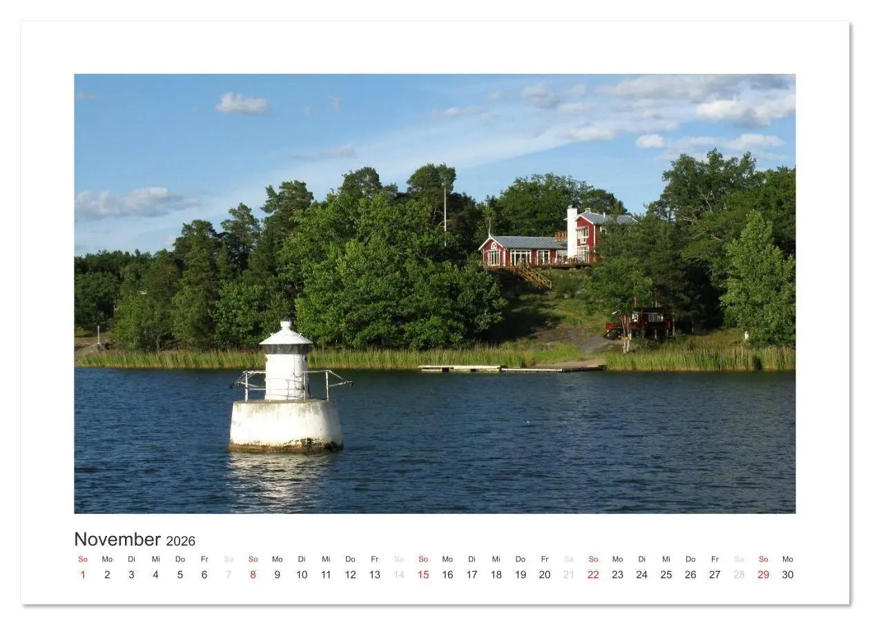 Bild: 9783516026351 | Stockholmer Schärengarten (Tischkalender 2026 DIN A5 quer),...