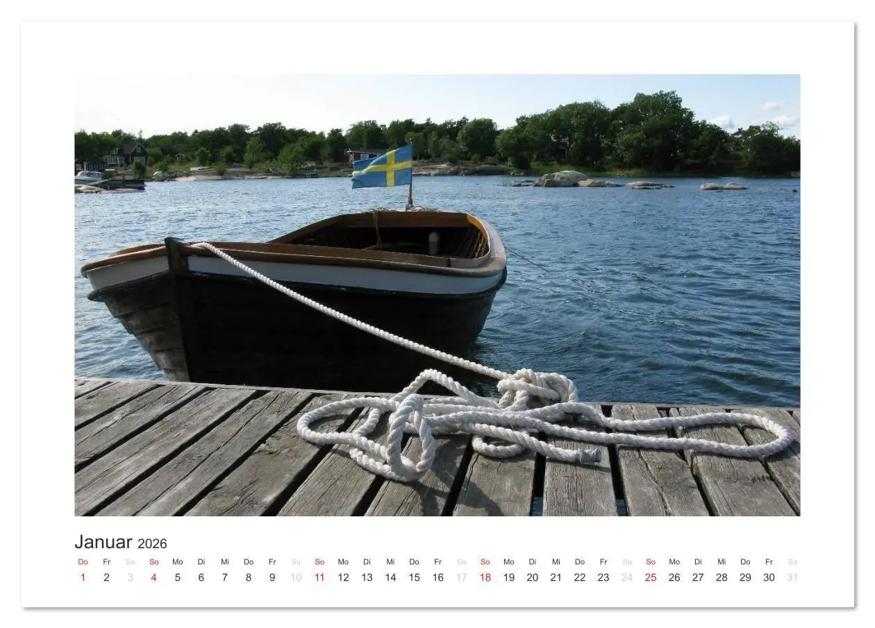 Bild: 9783516026351 | Stockholmer Schärengarten (Tischkalender 2026 DIN A5 quer),...