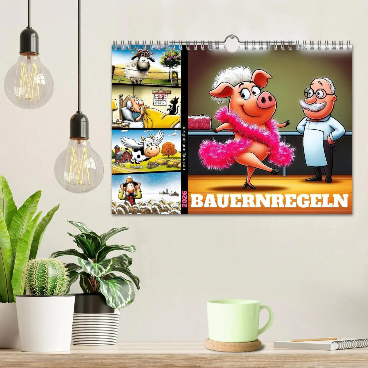 Bild: 9783516646351 | Bauernregeln, unsinnig und amüsant (Wandkalender 2026 DIN A4 quer),...