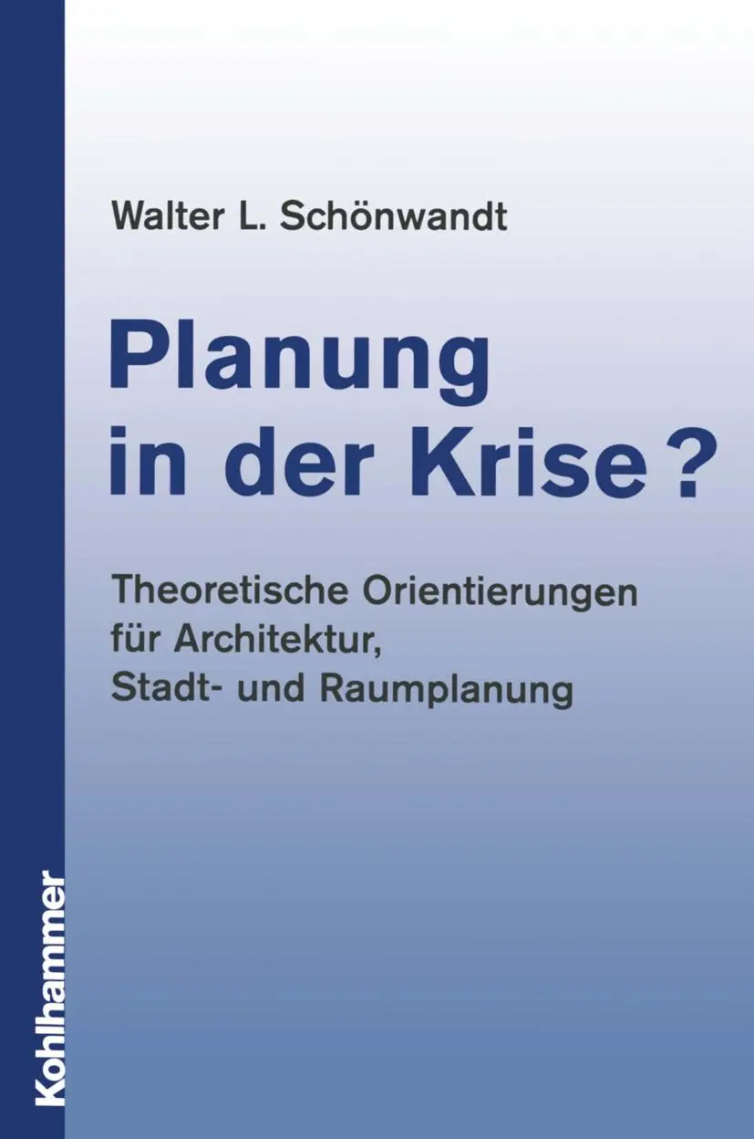 Cover: 9783834816351 | Planung in der Krise? | Walter Schönwandt | Taschenbuch | ix | Deutsch