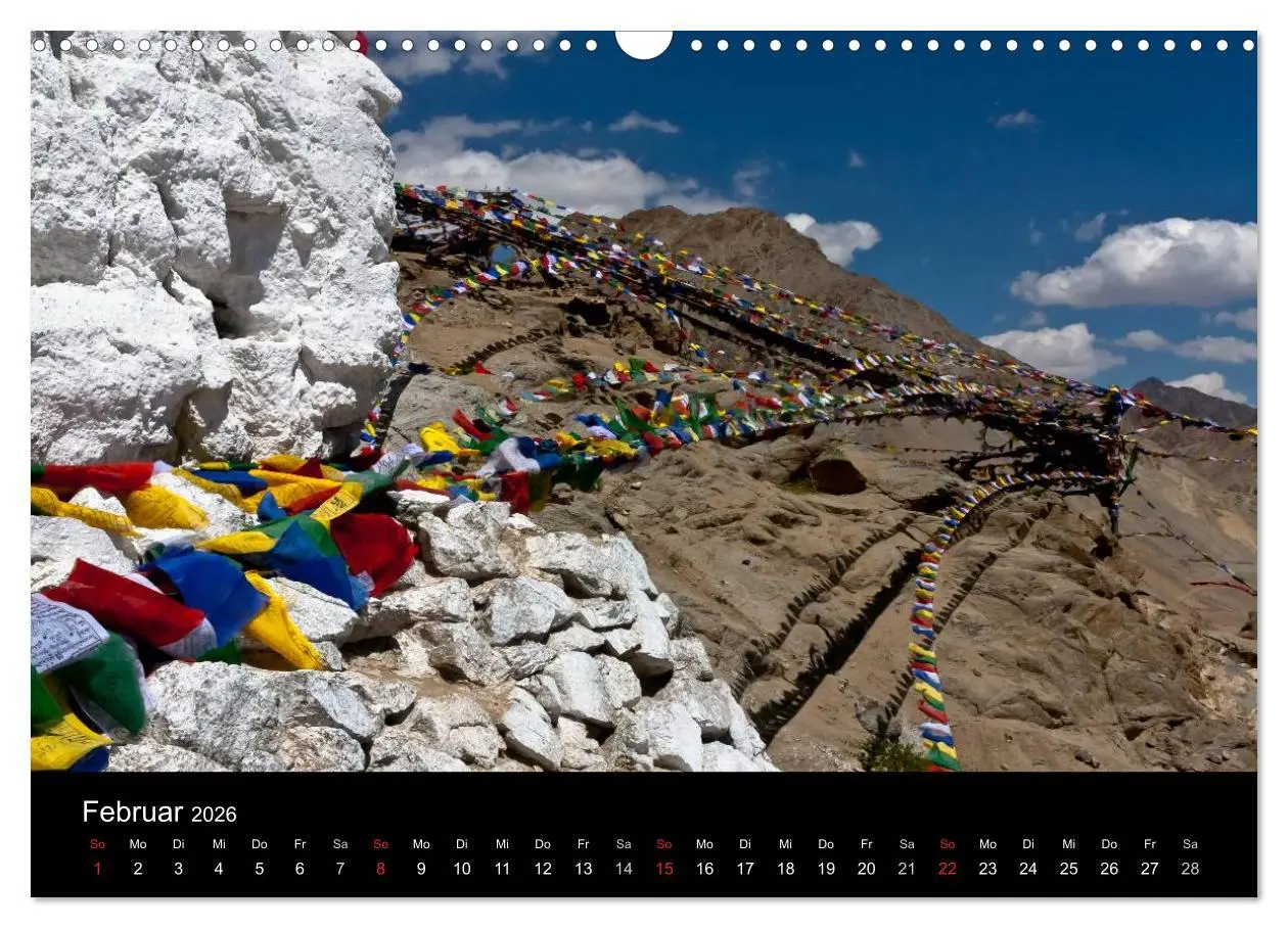 Bild: 9783516016451 | Buddhistische Chörten im Himalaya (Wandkalender 2026 DIN A3 quer),...